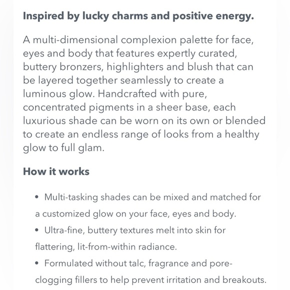 NIB True + Luscious Lucky Glow Bronze and Highlight Palette Full Size - Picture 6 of 12